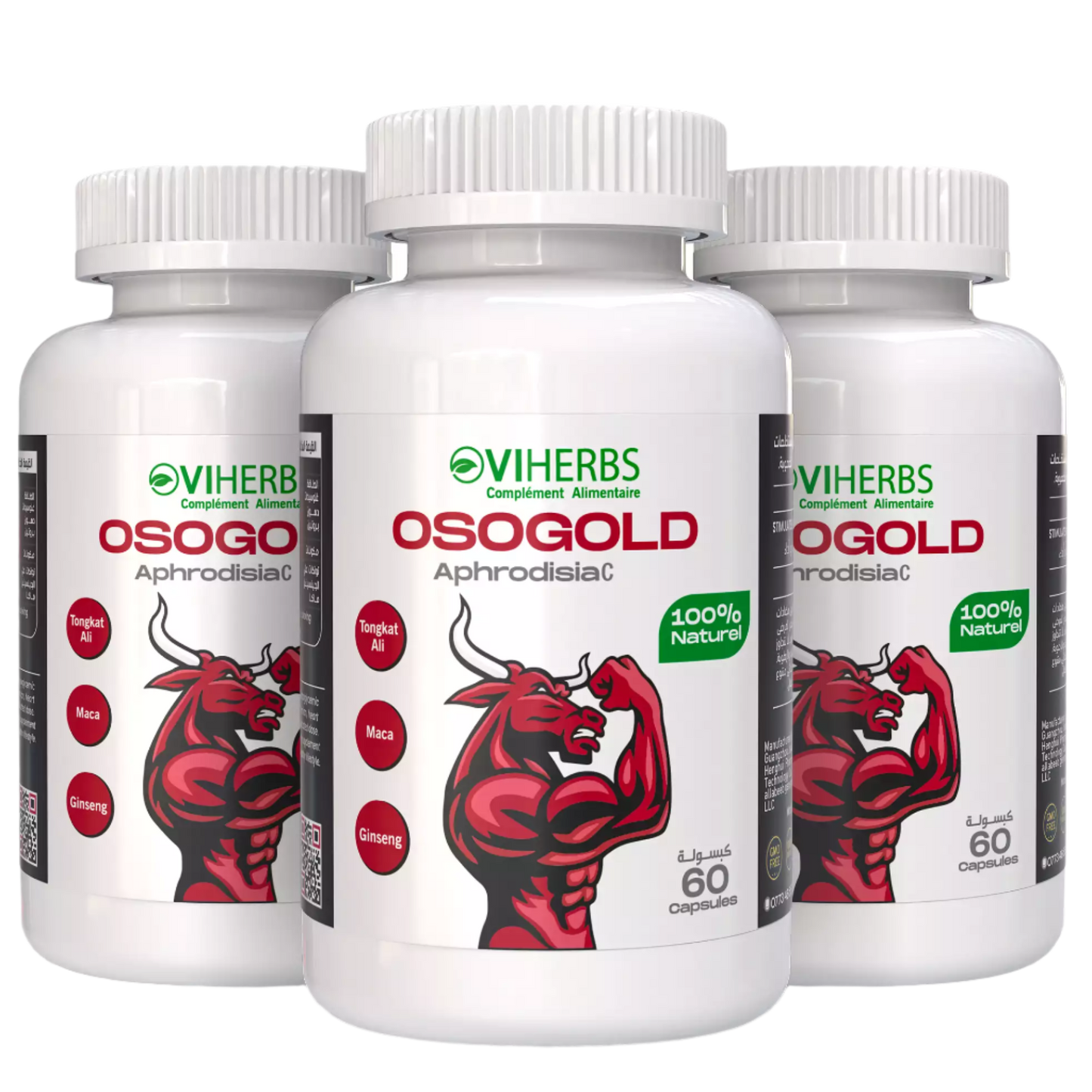 three bottle of osogold aphrodisiac for product page